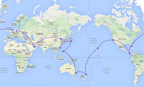 Flugplan Travellerspoint